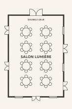 Plattegrond Salon Lumière Château du Rêve