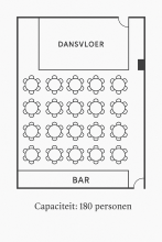 Plattegrond Salle Harmonie Château du Rêve
