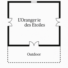 Plattegrond L’Orangerie des Étoiles Domein La Forêt Étoilée