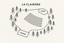 Plattegrond  La Clairière Domein La Forêt Étoilée